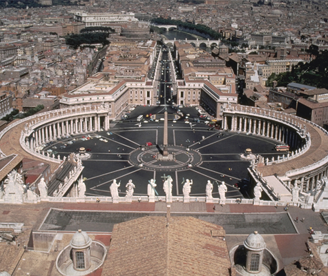 The View From the Dome of St. Peter's Basilica The View From the Dome of St. Peter's Basilica