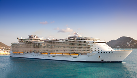 Cruise Ship Near St. Maarten Cruise Ship Near St. Maarten