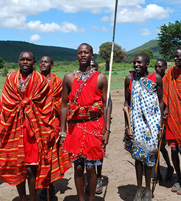 Young Men Wearing Traditional Garb Young Men Wearing Traditional Garb